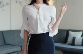 Những mẫu áo sơ mi cách điệu duyên dáng cho cô nàng công sở