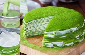 Cách làm bánh crepe matcha ngon không cưỡng được