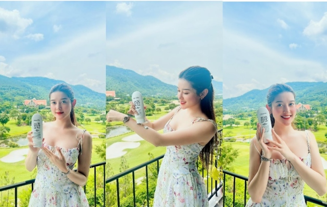 Á hậu Huyền My bày mẹo tắm trắng da body cùng với một loại kem ủ siêu hot của Hàn Quốc