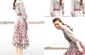 Hà Hồ với phong cách váy hoa