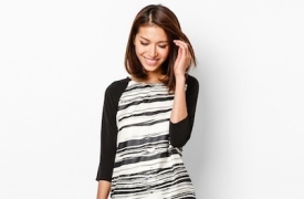 Bí quyết mặc đẹp với đầm suông họa tiết