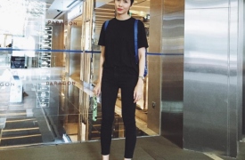 Street style đơn giản, trẻ trung của Hà Tăng