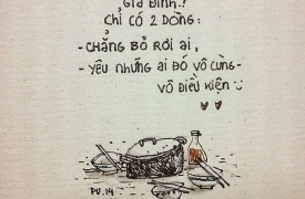 Chỉ có gia đình mới thương mình vô điều kiện...