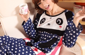 Ngọt ngào thời trang mặc nhà cuối thu