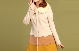 Style áo khoác giả váy xinh mùa lạnh