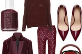 Màu đỏ Oxblood ấm áp mùa đông