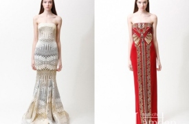 Sang trọng với váy dạ hội Badgley Mischka