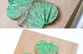 Làm tranh cỏ ba lá may mắn dành tặng người thân